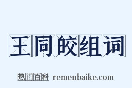 王同皎组词是什么意思的图片